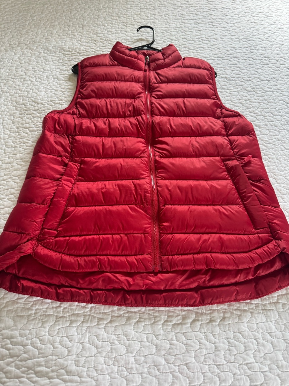 32 Degrees Red Quilted Packable Puffer Vest